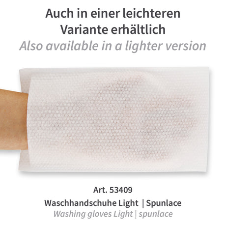 Waschhandschuhe Soft | Spunlace - weiß
