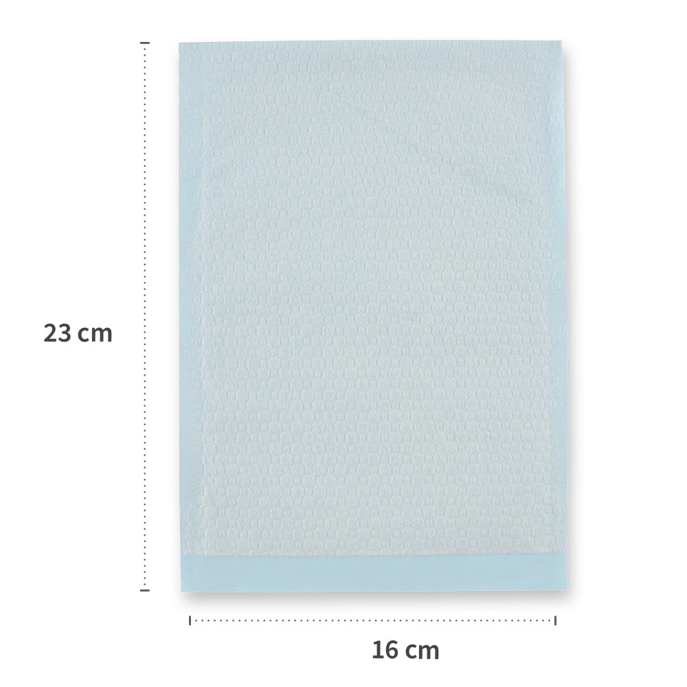 Waschhandschuhe | Airlaid, PE-Beschichtung - hellblau