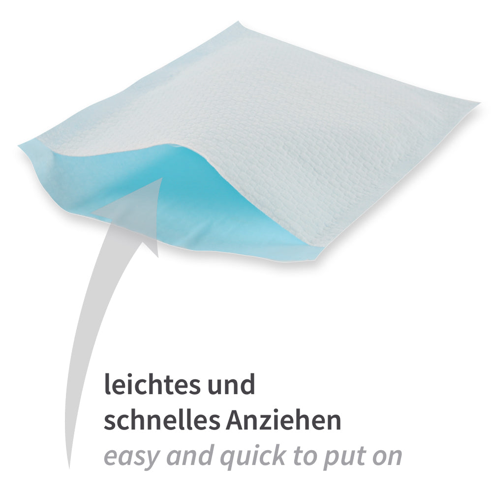 Waschhandschuhe | Airlaid, PE-Beschichtung - hellblau