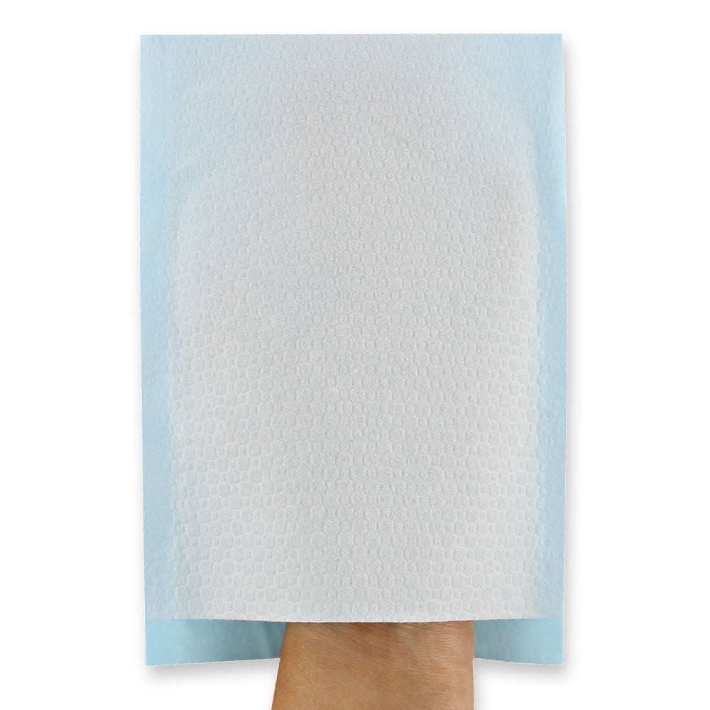 Waschhandschuhe | Airlaid, PE-Beschichtung - hellblau