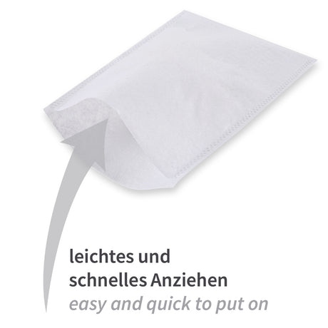 Waschhandschuhe Eco | Molton - weißlich