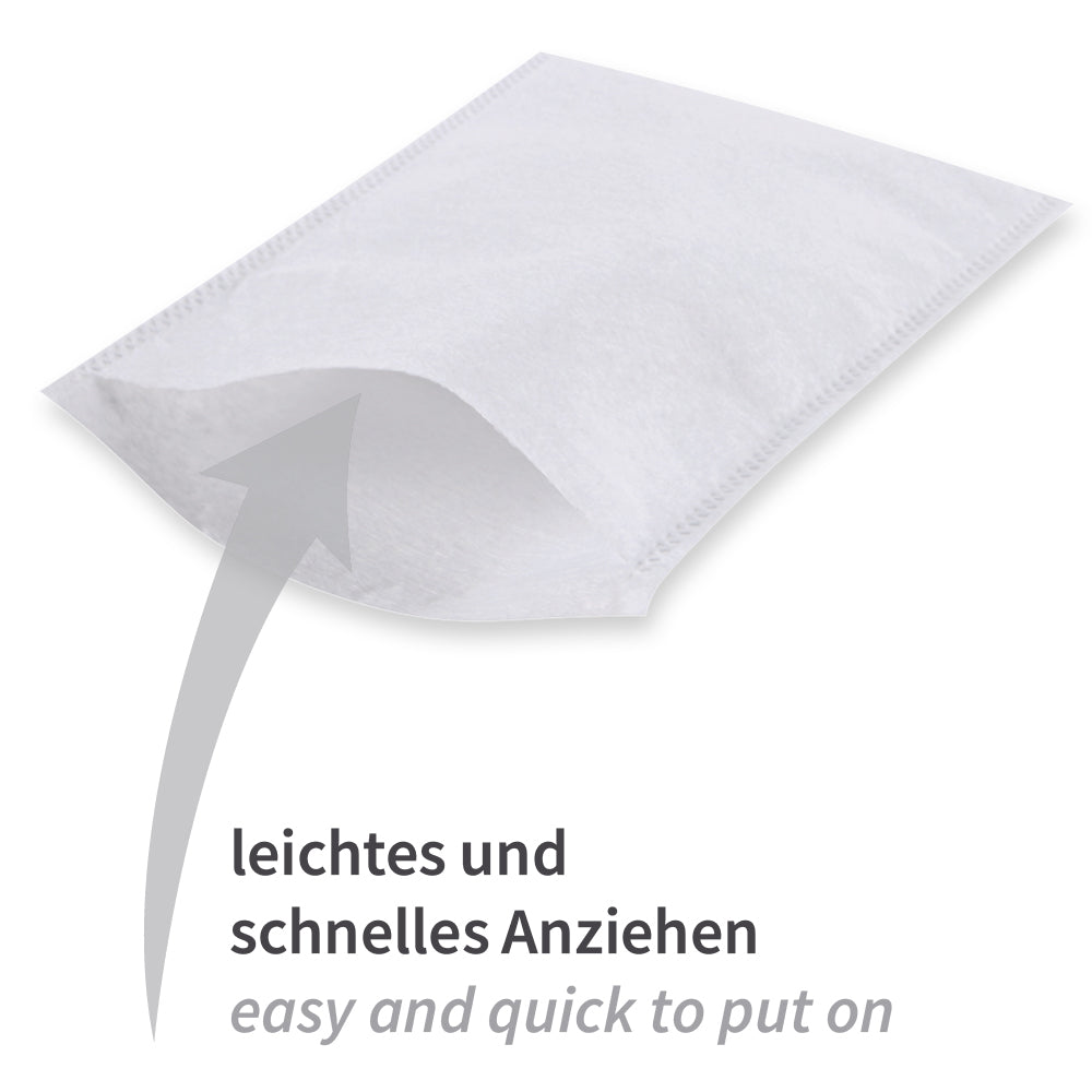 Waschhandschuhe Light | Molton - weißlich