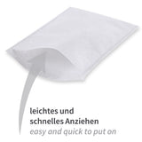 Waschhandschuhe Light | Molton - weißlich
