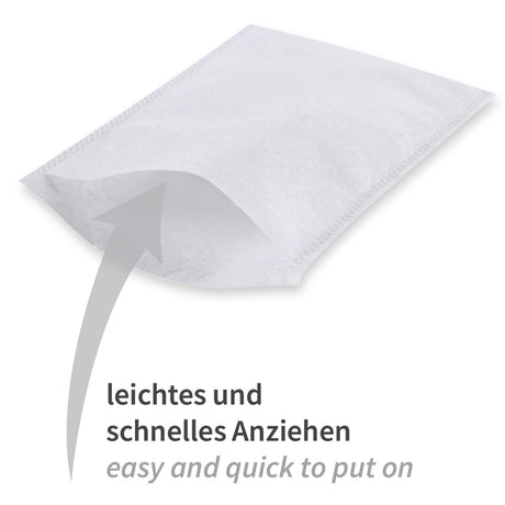 Waschhandschuhe Light | Molton - weißlich