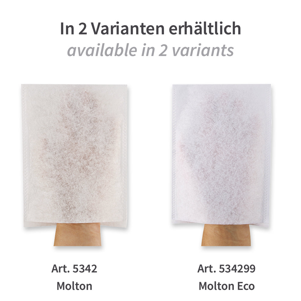 Waschhandschuhe Light | Molton - weißlich