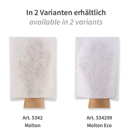 Waschhandschuhe Light | Molton - weißlich