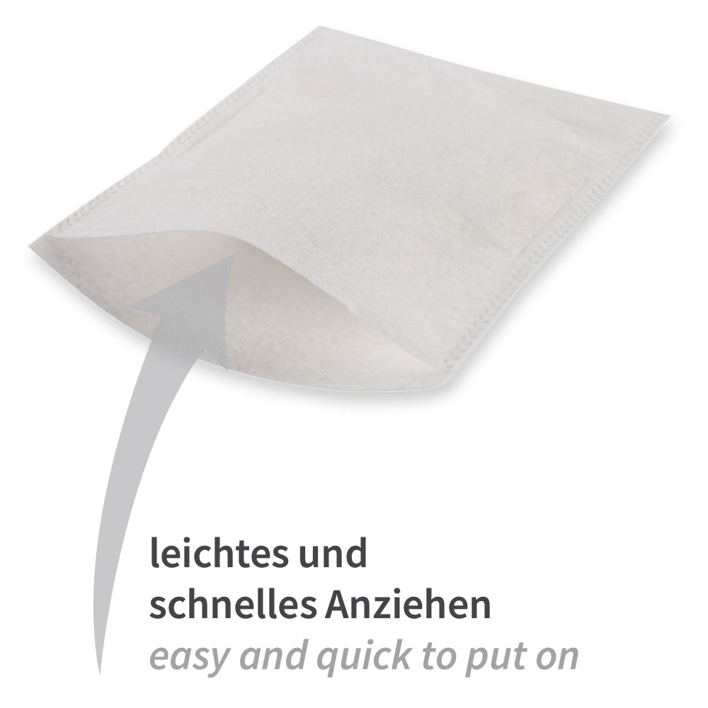 Waschhandschuhe | Molton - weiß