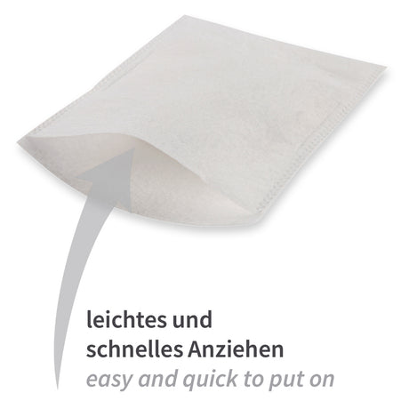 Waschhandschuhe | Molton - weiß