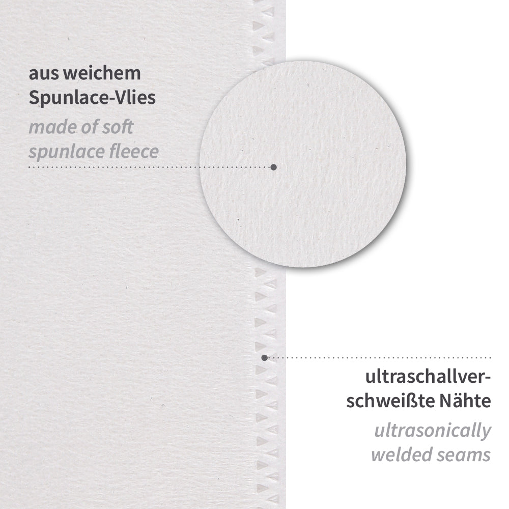Waschhandschuhe Premium | Spunlace - weiß