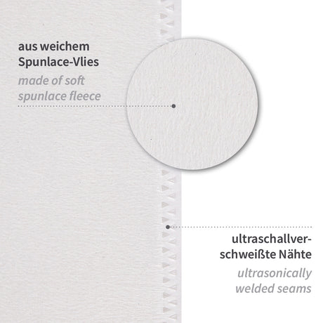 Waschhandschuhe Premium | Spunlace - weiß