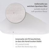 Walking Waschhandschuhe | Spunlace, PE-Beschichtung - weiß