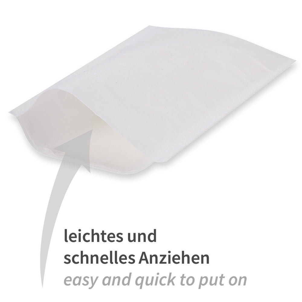 Walking Waschhandschuhe | Spunlace, PE-Beschichtung - weiß