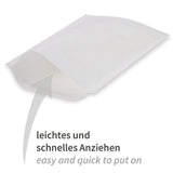 Walking Waschhandschuhe | Spunlace, PE-Beschichtung - weiß