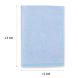 Waschhandschuhe | Molton, PE-Beschichtung - hellblau