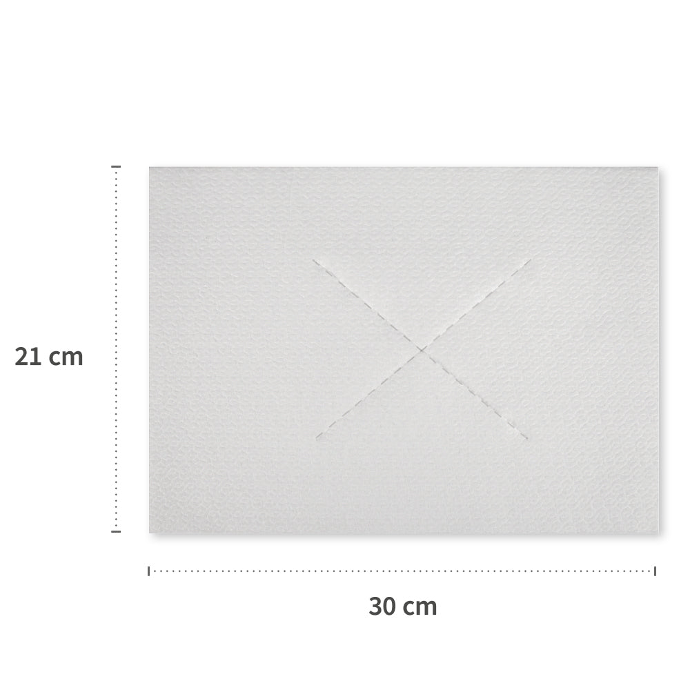 Einweg-Nasenschlitztücher | Airlaid-Material - weiß