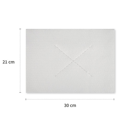 Einweg-Nasenschlitztücher | Airlaid-Material - weiß