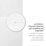 Einweg-Nasenschlitztücher | Viskose/Polyester - weiß