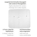 Einweg-Nasenschlitztücher | Viskose/Polyester - weiß
