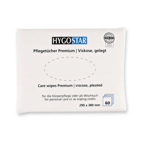 Pflegetücher Premium | Viskose, gelegt - weiß