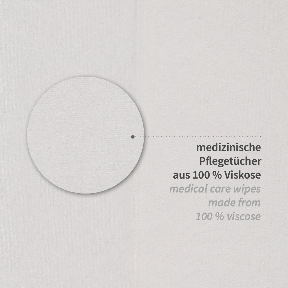 Pflegetücher Premium | Viskose, gelegt - weiß