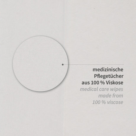 Pflegetücher Premium | Viskose, gelegt - weiß