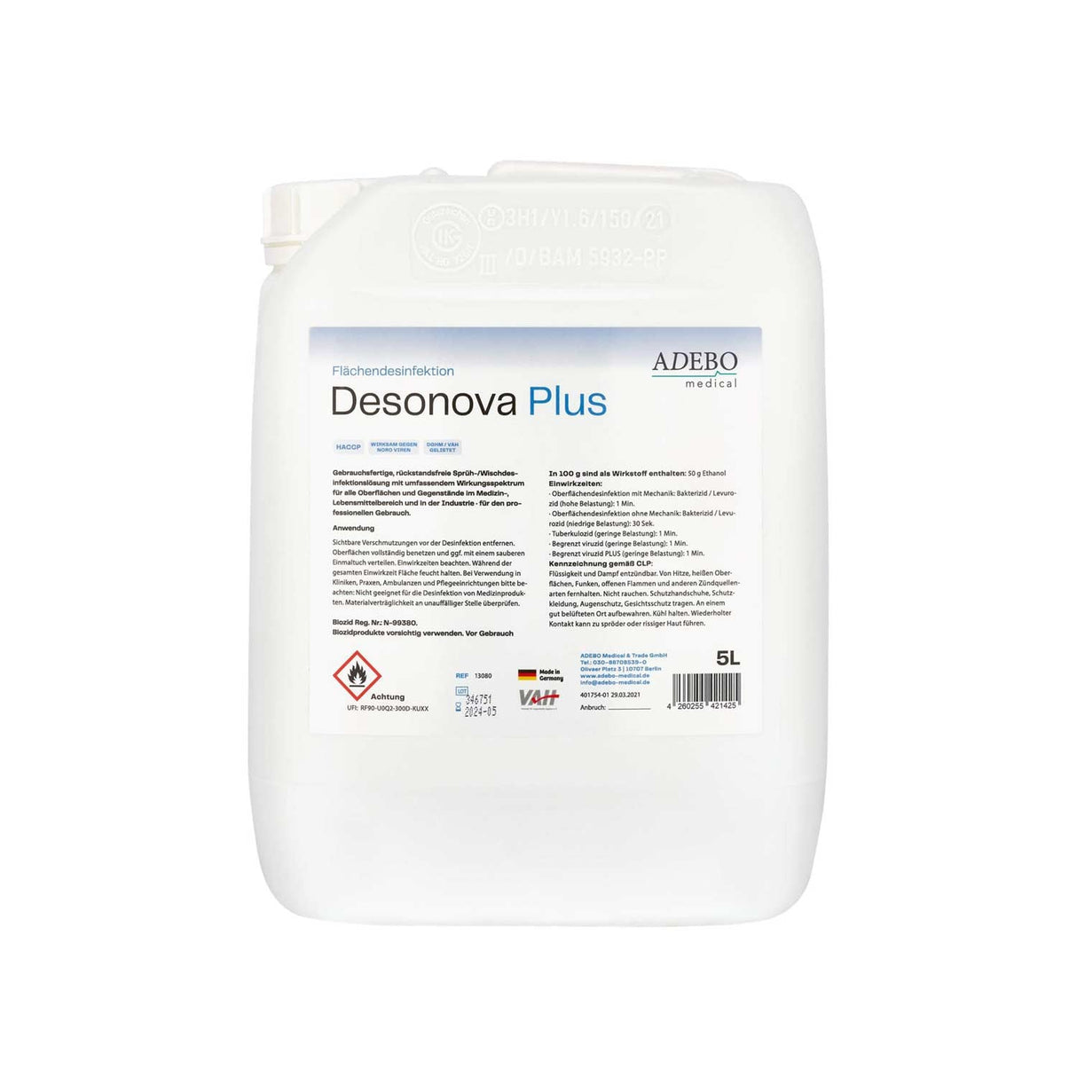Desonova Plus Flächendesinfektion