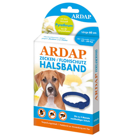 ARDAP Zecken- und Flohhalsband für Hunde