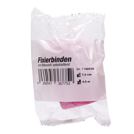 Selbsthaftende Fixierbinden mit Bitterstoff