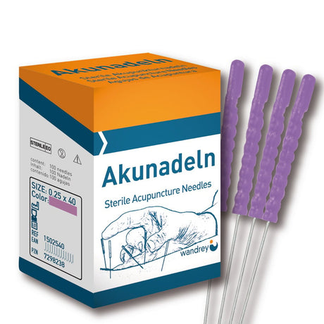 Akupunkturnadeln mit Kunststoffgriff