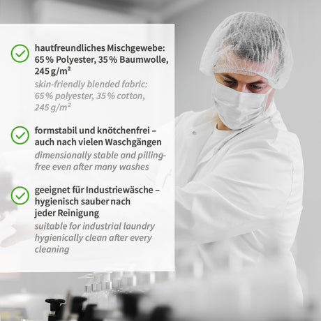 HACCP Hosen | Polycotton - weiß