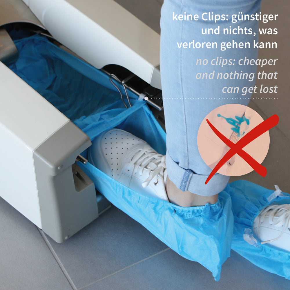 Überschuhspender Hygomat Classic Clipless - weiß
