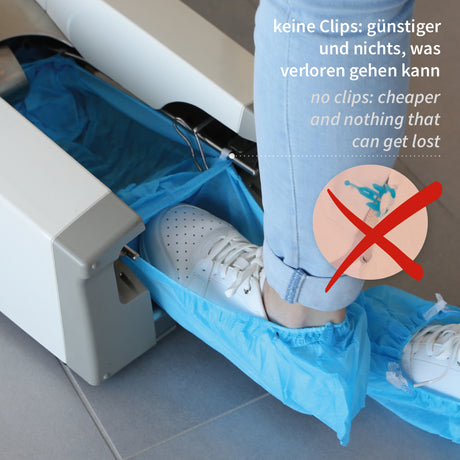 Überschuhspender Hygomat Classic Clipless - weiß