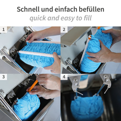 Überschuhspender Hygomat Comfort Plus Clipless - weiß