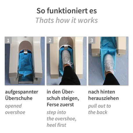Überschuhspender Hygomat Comfort Plus Clipless - weiß