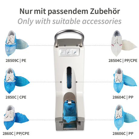 Überschuhspender Hygomat Comfort Plus Clipless - weiß