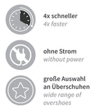 Überschuhspender Hygomat Comfort - weiß-grau