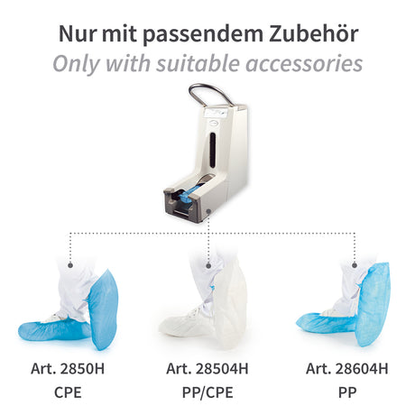 Überschuhspender Hygomat Comfort - weiß-grau