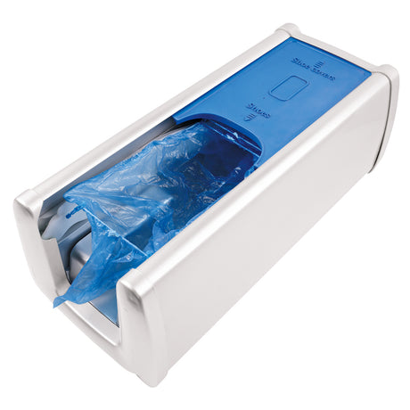 Überschuhspender Ecostep - weiß-blau