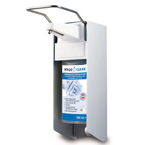 Eurospender mit Armhebel 0,5l | Aluminium - silber