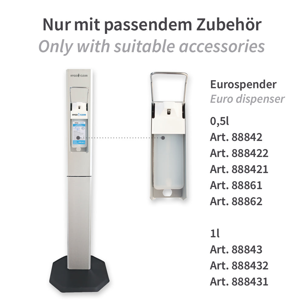Desinfektionssäule | Edelstahl - silber