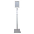 Desinfektionssäule | Aluminium - silber