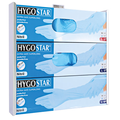 Handschuhspender Extra Safe Superlong | Edelstahl - grau