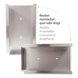 Handschuhspender Triple | Edelstahl - silber