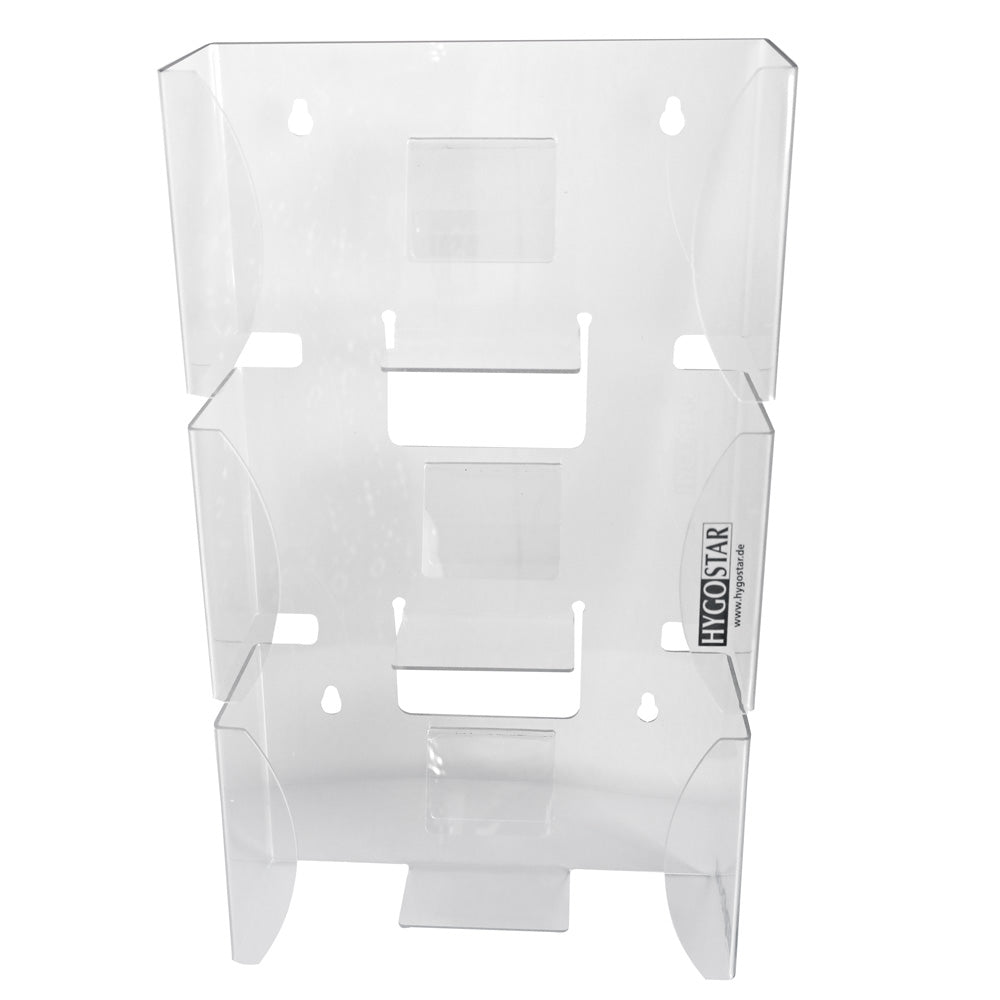 Handschuhspender "Triple" | Kunststoff - transparent