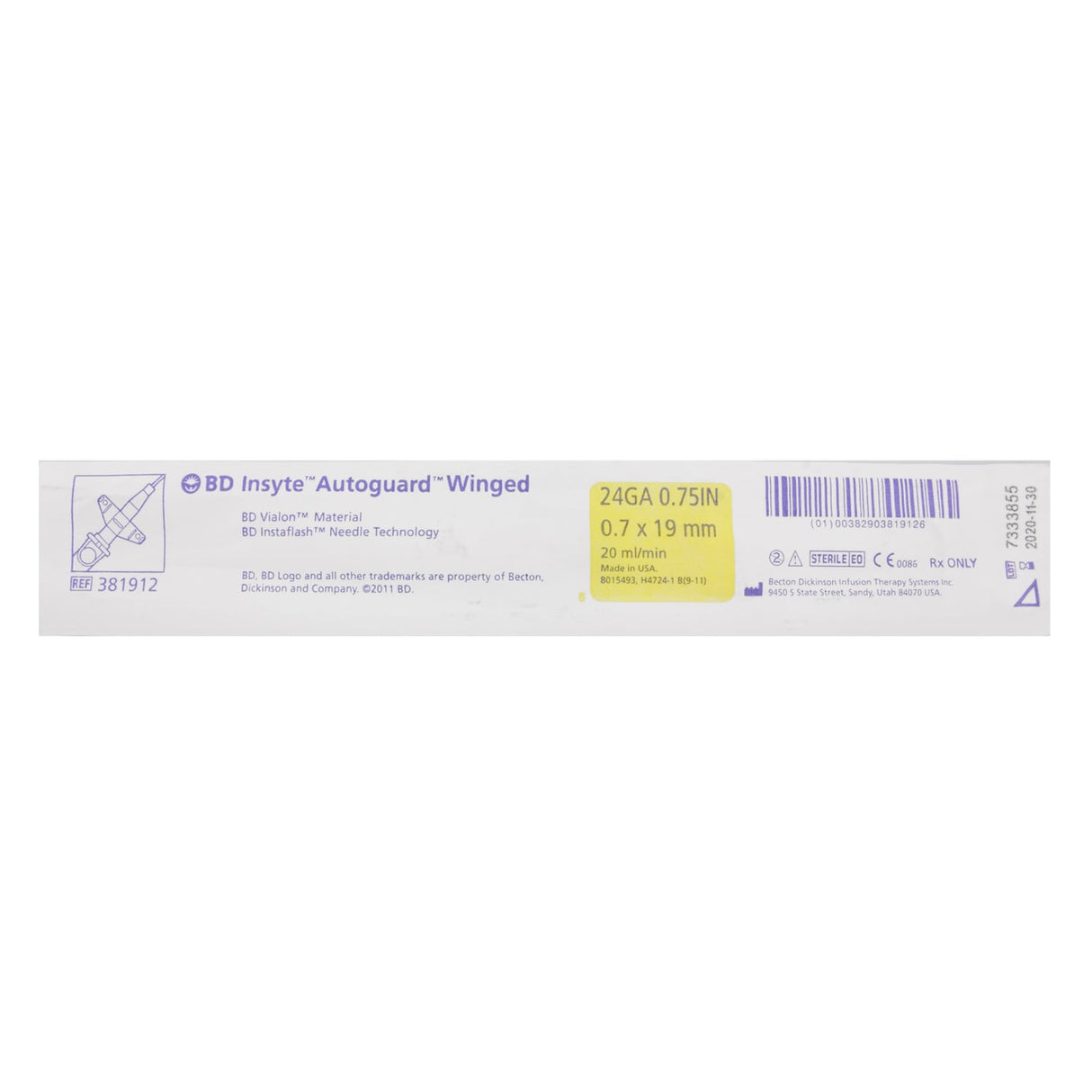 BD-Insyte Autoguard, Sicherheits-Venenverweilkanüle