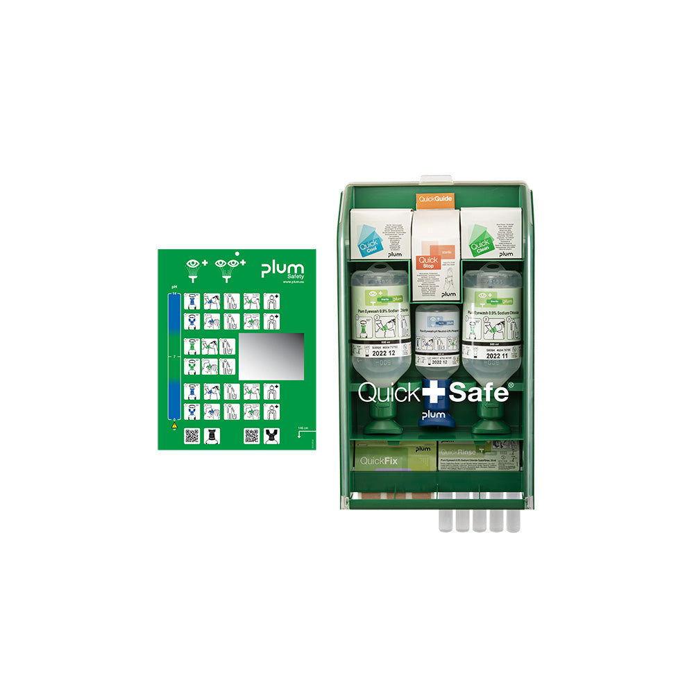 Plum QuickSafe Complete, Erste-Hilfe Wandstation - grün