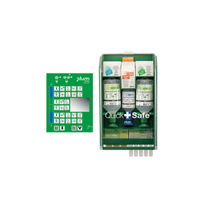 Plum QuickSafe Complete, Erste-Hilfe Wandstation - grün