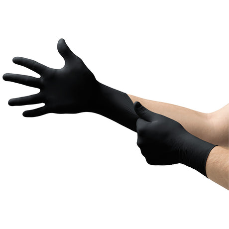 Ansell Microflex® Midknight Touch 93-732, Nitril-Untersuchungshandschuhe - schwarz