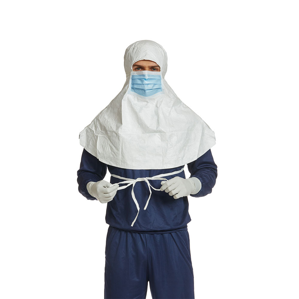 DuPont™ Tyvek® IsoClean® Reinraum Kapuze mit integrierter Maske IC 689 B WH WS - weiß