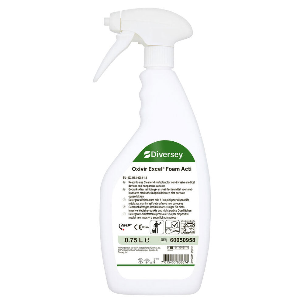 Diversey Oxivir Excel Foam, Desinfektionsreiniger - transparent
